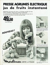 1969 Advertising 0122 L- Mouliex Ad Freees Women Citrus Press 
