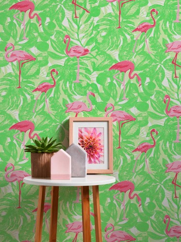 Papier peint tropical avec - peint,