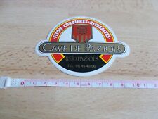 Wine sticker - PAZIOLS CELLAR - FITOU - CORBIÈRES - RIVESALTES