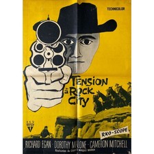 TENSION AT TABLE ROCK Movie Poster  - 23x32 in. - 1956 - Charles Marquis Warren,