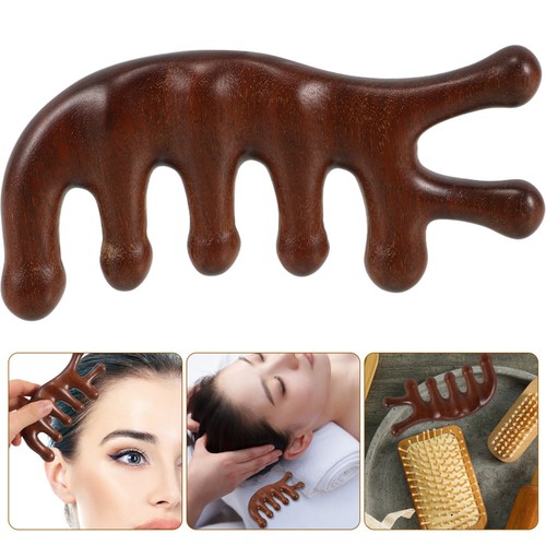 Peigne massage bois - de, au