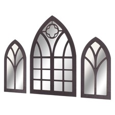  3 Pcs Faux Miroir De Fenêtre