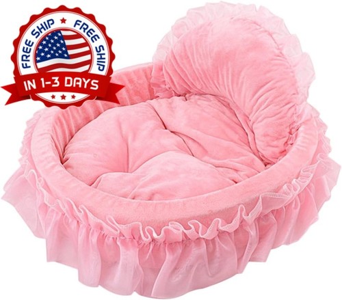 Cama para perro rosa - perro,