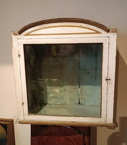 Vitrine bois laqué - vitrine, en