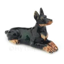Maison de Poupées Miniature Adulte Doberman Chien