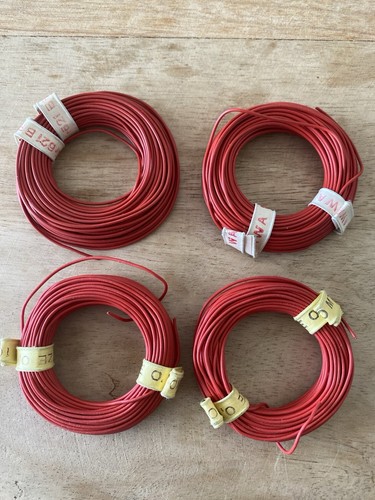 Lot bobines câble rouge - bobines,