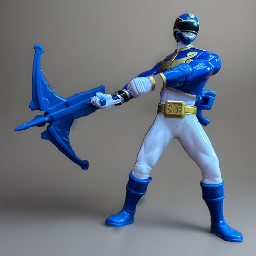 Figurine power rangers bleue - power,