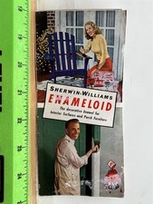 1940s Sherwin Williams Enameloid Color Paint Sample Information Brochure Vintage