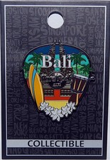 Hard Rock Cafe BALI 3D Collage Series Collectible Guitar Pick Enamel Pin