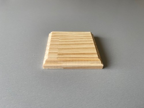 Socle carré bois - bois, pour