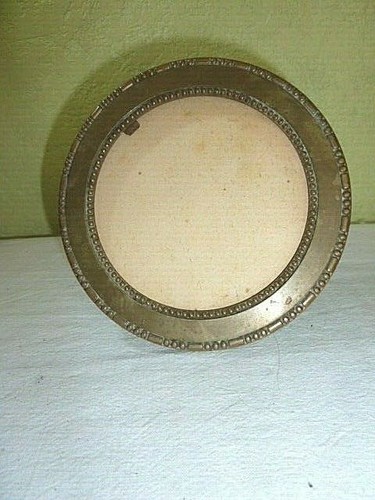 Ancien cadre rond bronze - rond, en