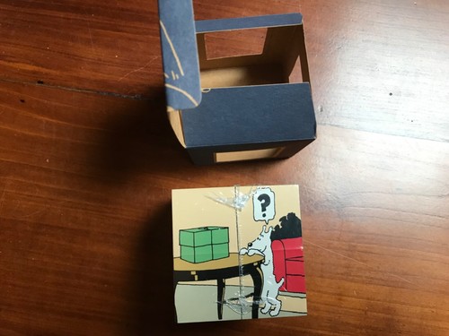 Tintin hergé cube articulé - hergé,