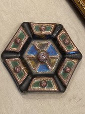 Imposant cendrier en céramique émaillée de Roger Guérin (1896-1954) Bouffioulx.