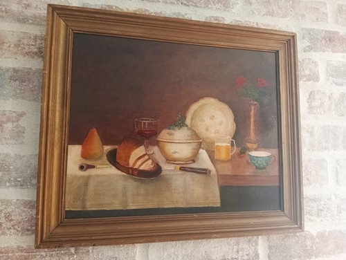 Tableau ancien signé - ,, huile