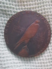 F.BRIGAUDF Bronze Medal Musee de la chasse Fauconnerie