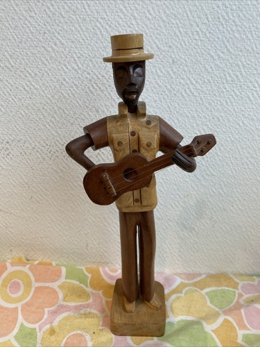 Ancienne statuette bois - statuette,
