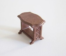 Playmobil (J2100) 1900s ERA - Small Dark Brown Pedestrian Table for Living Room