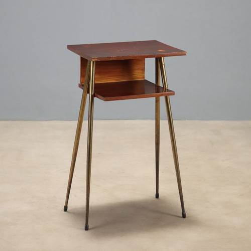 Meuble vintage teck laiton - vintage,