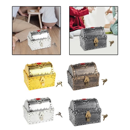 Coffre pirate vintage avec - coffre,