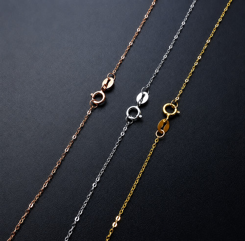 Collier chaîne jaune 18 - collier,