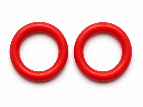 élastiques silicone rouge - 2,