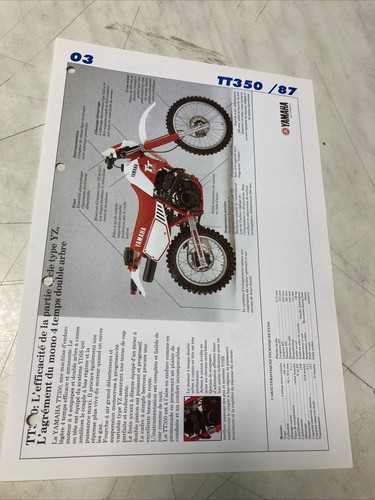 Yamaha tt350 1987 tt600 - tt350,