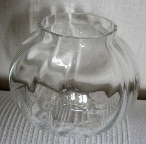 Ancien globe cristal tulipe - ancien,
