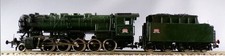 Jouef 8265 Ho Sncf Loco Steam 150 X 29 Tender 34 X 157 Audun le Roman Lighting