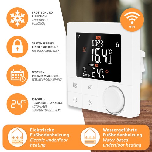 Thermostat wifi heat wt8 - thermostat,