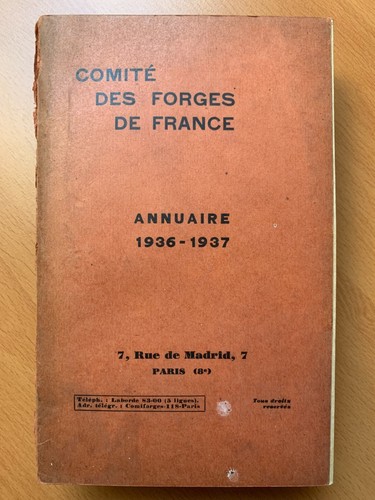 Comité des forges france - france,