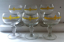 Lot 6 anciens verres à bière 25 cl TRAPPISTES ROCHEFORT , ref TR9