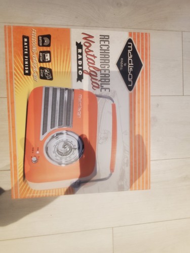 Radio vintage madison orange - radio,