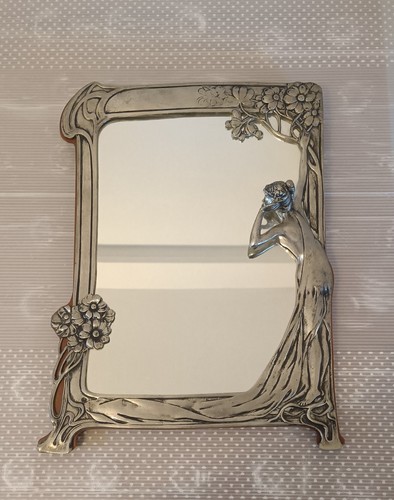 Miroir art nouveau femme - art,
