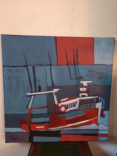 Tableau marine huile sur - tableau/marine.,
