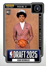 JOAN BERINGER RC 2025-26 Panini Instant Draft Night ROOKIE #DN17 Timbe ID:144992