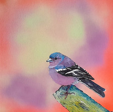 Artiste B Jost huile carton entoilé 2022  25 x 25 ref Artmajeur côte AKOUN