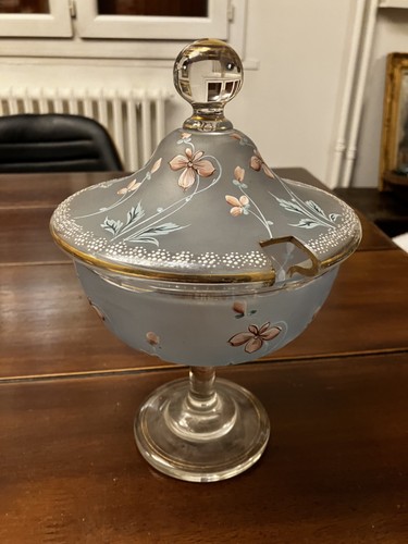 Compotier verre soufflé - verre,