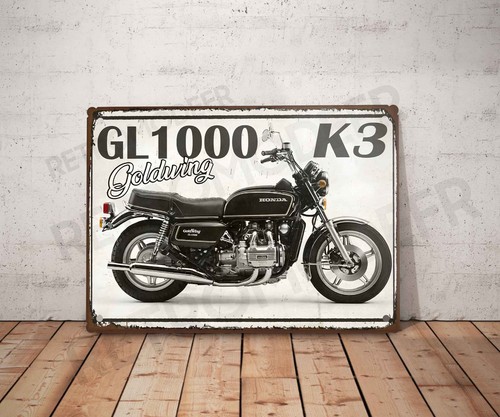 Plaque métal vintage honda - vintage,