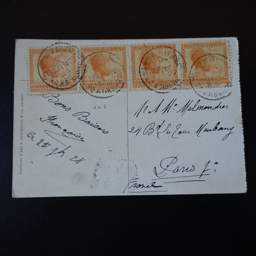 1924 congo belge cpa compagnie - cpa,