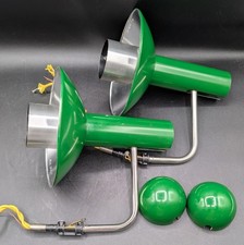 Pair GREEN Louis Poulsen & Co "Louise"  Wall Sconces, 132050, Vintage MCM, AS IS