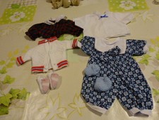  vintage for infants 28/30cm colin, gégé,bella + shoes offered = 4 pieces 