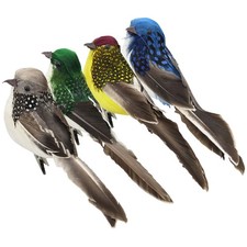  4 Pcs Figurine Oiseau Oiseaux
