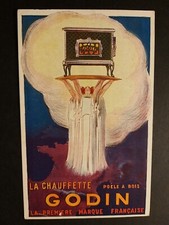 La Chauffette poele a bois "Godin". La premiere narque Francaise. Stufa a legna.