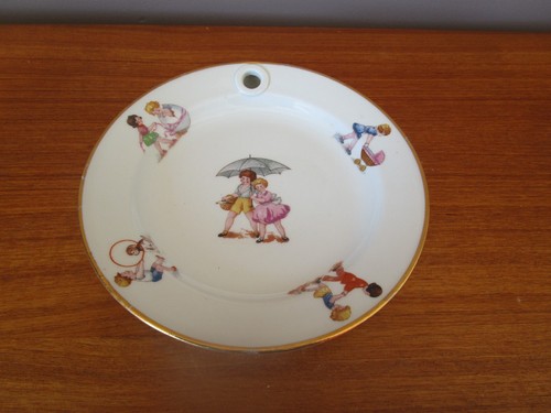 Ancienne assiette bouillie - ancienne,