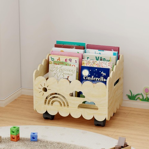 Bibliothèque enfant roulettes - enfant,