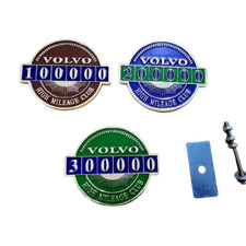 volvo mileage grill emblem 100k 200k 300 metal 850 940 xc90 xc60 v70 s40 s60 s80