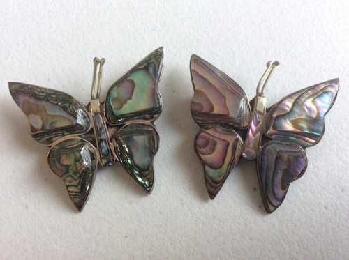 Argent broche papillon - broche,