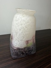 tulipe pate de verre Art Déco