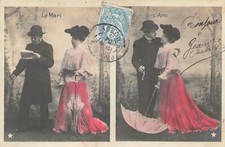 CP LE MARI L'AMI - COUPLES UMBRELLA - 6973