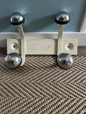 Antique 70s Metal Towel or Coat Rack